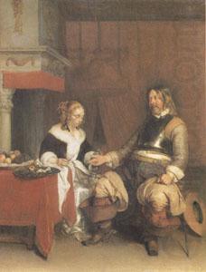 The Military Admirer (mk05), Gerard Ter Borch